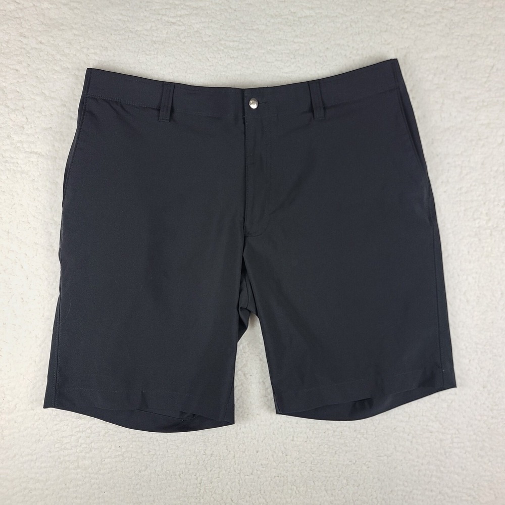 Callaway Shorts Mens 38 Black Solid 10" Inseam Casual Performance Golf‎ Chino